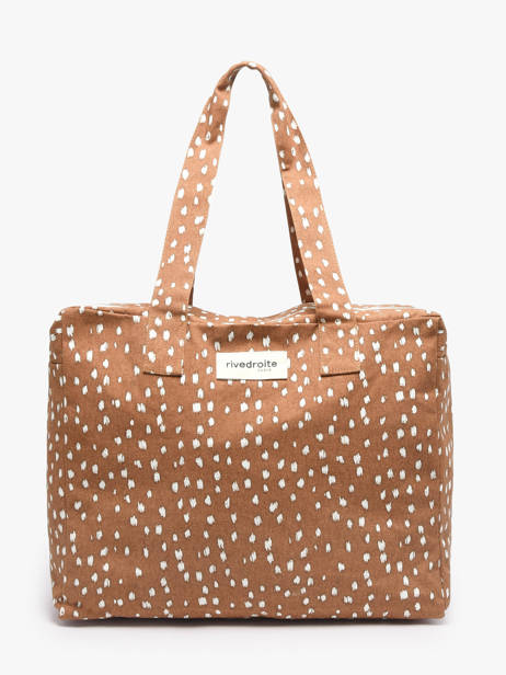 Le Sac Porté épaule A4 Célestins Coton Recyclé Rivedroite Marron biche oh ma biche CELEBICH