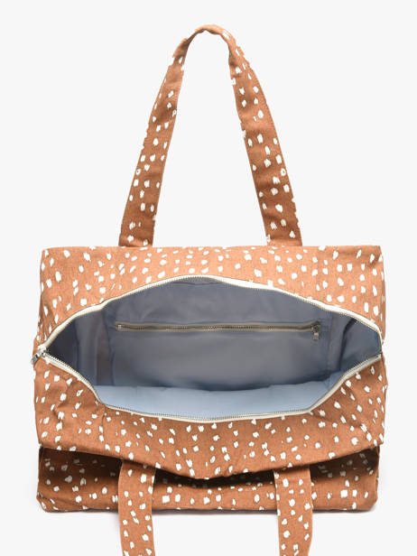 Le Sac Porté épaule A4 Célestins Coton Recyclé Rivedroite Marron biche oh ma biche CELEBICH vue secondaire 3