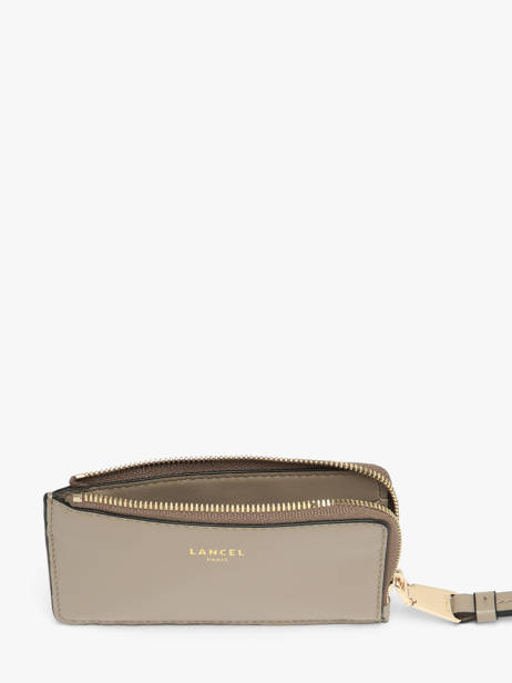 Leather Origami Card Holder Lancel Gray origami A13422 other view 1