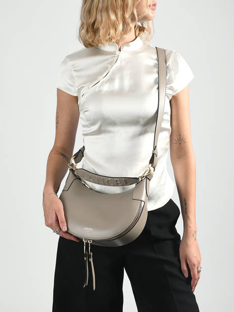 Sac Bandoulière Origami Cuir Lancel Gris origami A13313 vue secondaire 1
