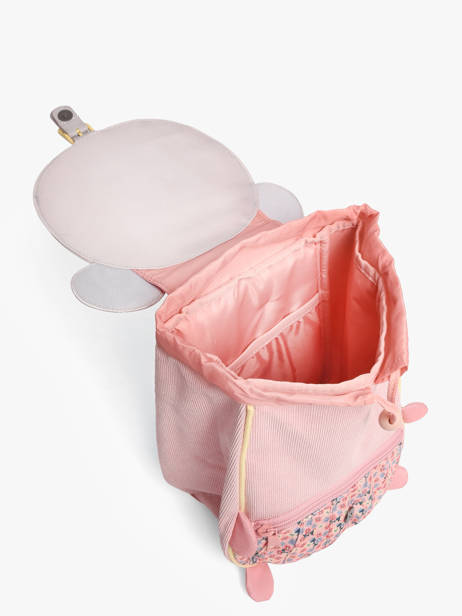 Mini Sac à Dos Tann's Rose ecole des tann's 645152 vue secondaire 3