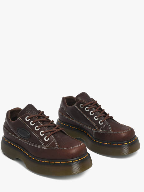 Sneakers Plateforme En Cuir Dr martens Marron women 41129200 vue secondaire 2