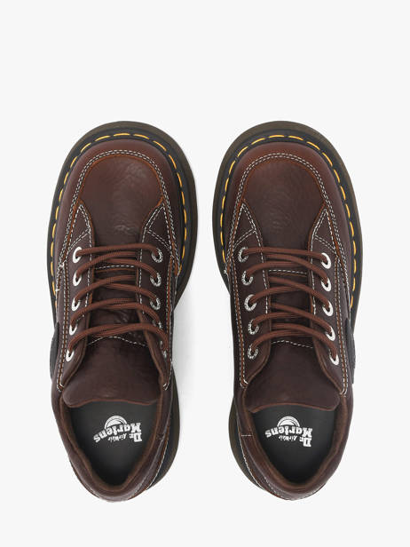 Sneakers Plateforme En Cuir Dr martens Marron women 41129200 vue secondaire 4