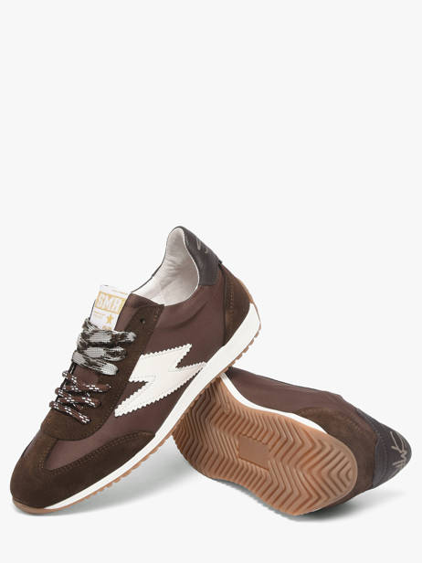 Sneakers June In Leather Semerdjian Brown women JUNEE278 other view 3