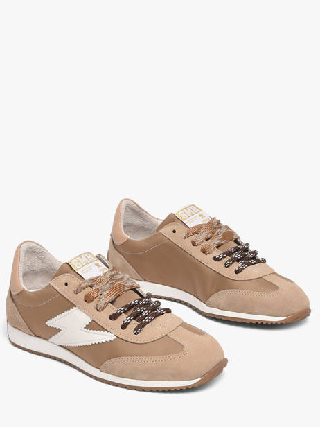 Sneakers June En Cuir Semerdjian Marron women JUNEE274 vue secondaire 2