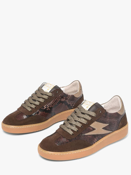 Sneakers Lee En Cuir Semerdjian Vert women LEEE445 vue secondaire 2