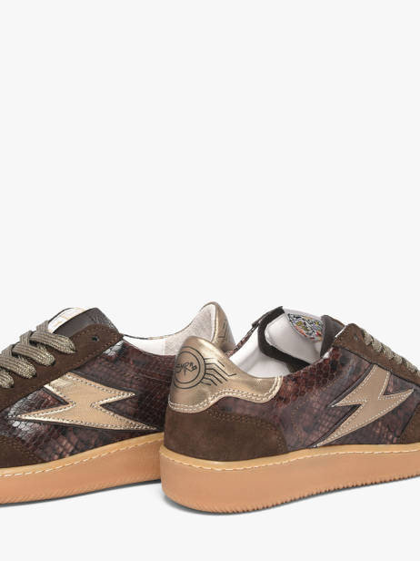 Sneakers Lee En Cuir Semerdjian Vert women LEEE445 vue secondaire 3