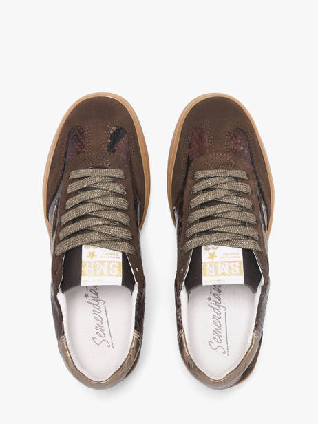 Sneakers Lee En Cuir Semerdjian Vert women LEEE445 vue secondaire 4