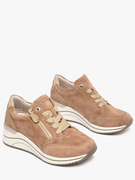 Sneakers Semelle Compensée En Cuir Remonte Beige women 64 vue secondaire 2