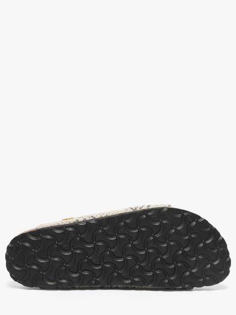 Slippers In Leather Birkenstock Gray women 1033065 other view 4