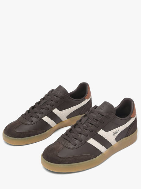 Sneakers Viper En Cuir Gola Marron men CMB744CW vue secondaire 1