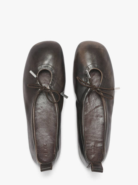 Ballerinas Rosalind In Leather Alohas Brown women 10131801 other view 3