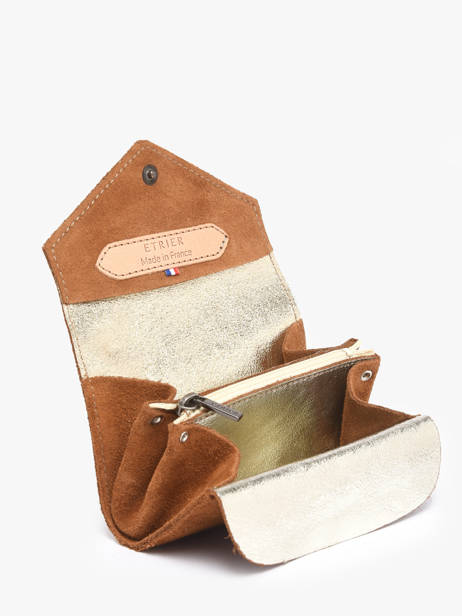 Porte-monnaie Agnes Cuir Etrier Marron agnes EAGN5018 vue secondaire 2