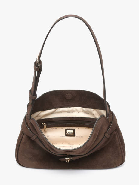 Sac Porté épaule Ella Aspect Daim Guess Marron ella SG975418 vue secondaire 3