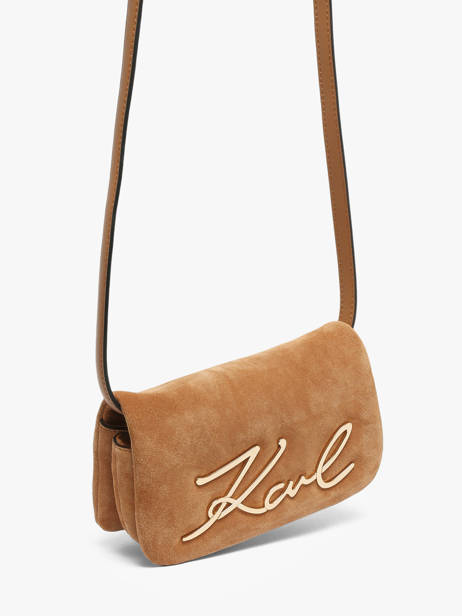 Shoulder Bag K Signature Leather Karl lagerfeld Brown k signature B3W30016 other view 2