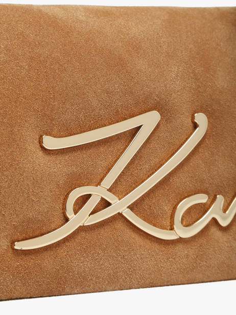 Shoulder Bag K Signature Leather Karl lagerfeld Brown k signature B3W30016 other view 3