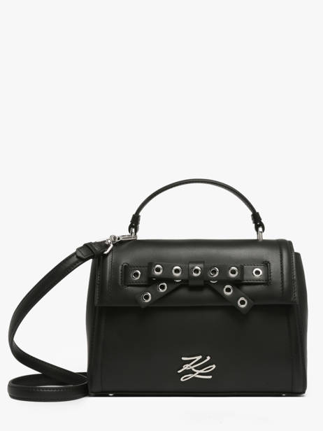 Handbag K Autograph Leather Karl lagerfeld Black k autograph B3W30051