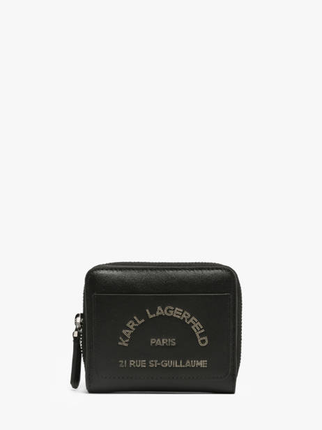 Wallet Leather Karl lagerfeld Black k daily B3W32015