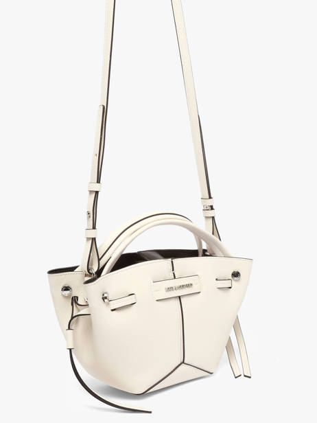 Sac Bandoulière K Pierced Cuir Karl lagerfeld Blanc k pierced B3W30280 vue secondaire 2