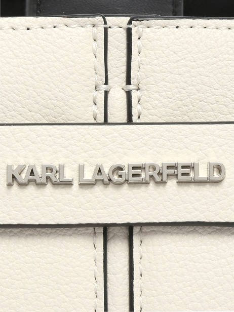 Sac Bandoulière K Pierced Cuir Karl lagerfeld Blanc k pierced B3W30280 vue secondaire 3