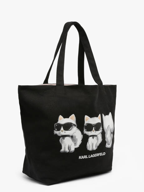 Shoulder Bag K Ikon Cotton Karl lagerfeld Black k ikon B3W50017 other view 3