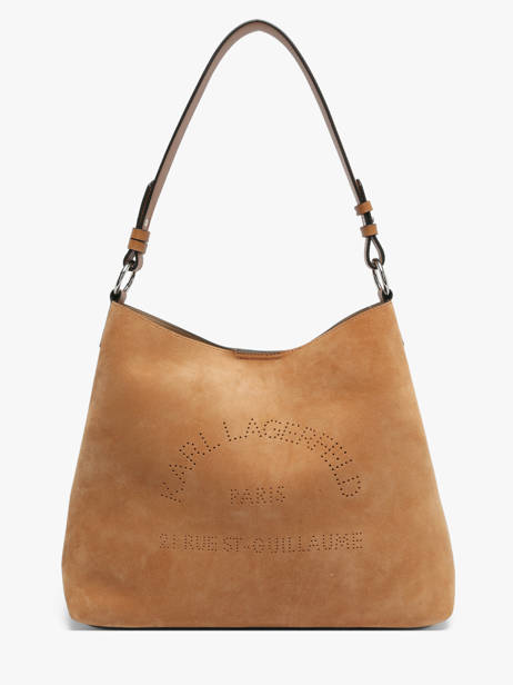 Sac Porté épaule K Daily Cuir Karl lagerfeld Marron k daily B3W30346