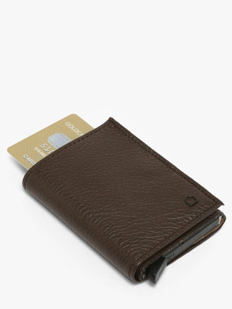 Porte-cartes Cuir Etrier Marron madras EMAD5020 vue secondaire 1