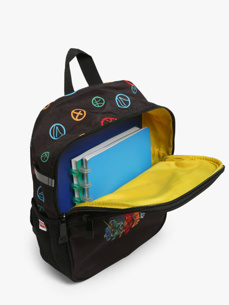 Sac à Dos 1 Compartiment Lego Noir ninjago ninja skills 26 vue secondaire 3