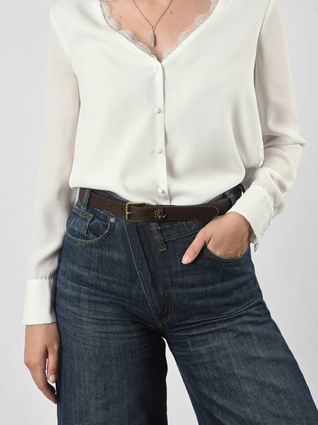Belt Lauren ralph lauren Brown elmswood 12968763 other view 1