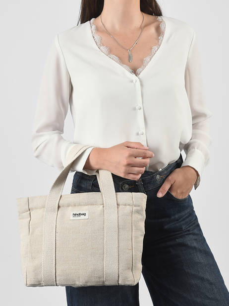 Sac Porté Main Jute Hindbag Beige jute JU vue secondaire 1