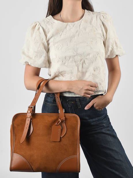 Sac Le Cabas La Suite Cuir Paul marius Marron la suite CABASSUI vue secondaire 1