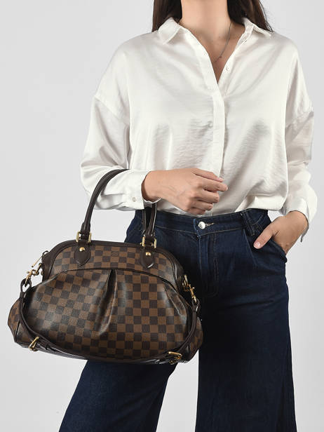 Preloved Louis Vuitton Handbag Trevi Damier ébène Louis vuitton Brown second life MTFZPU43 other view 1