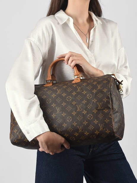 Preloved Louis Vuitton Handbag Speedy 40 Monogram Louis vuitton Brown second life M41522 other view 1