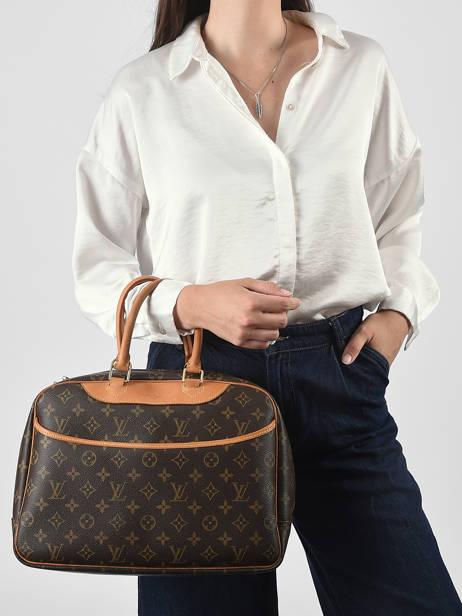 Preloved Louis Vuitton Handbag Deauville Monogram Louis vuitton Brown second life K3KLMKDH other view 1