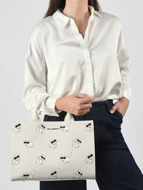 Shopping Bag K Ikon Cotton Karl lagerfeld Beige k ikon B3W50064 other view 1