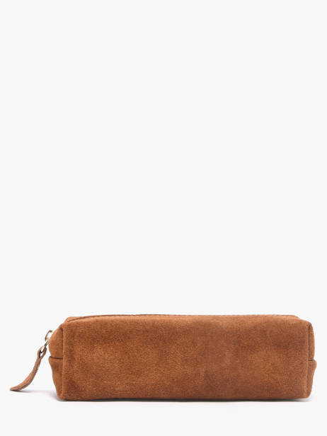 Trousse Cuir Milano Marron velvet VE22116O