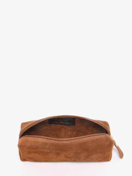 Trousse Cuir Milano Marron velvet VE22116O vue secondaire 1