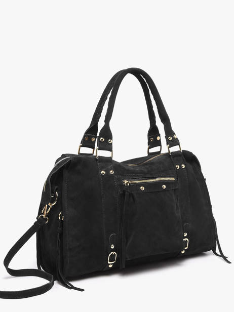 A4 Size Shoulder Bag Velvet Milano Black velvet VE24095O other view 2
