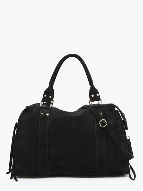 A4 Size Shoulder Bag Velvet Milano Black velvet VE24095O other view 4