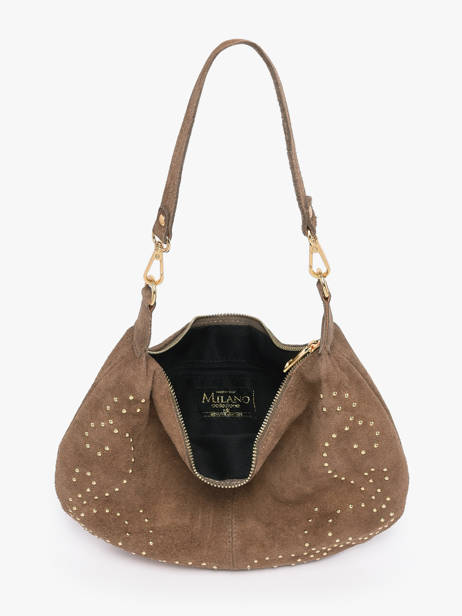 Sac Porté épaule Velvet Milano Beige velvet VE26061 vue secondaire 3