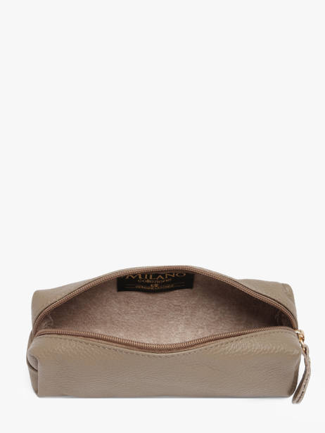 Trousse Cuir Milano Marron caviar CA22116O vue secondaire 1