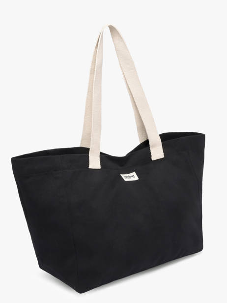 Sac Porté épaule Best Seller Coton Hindbag Noir best seller CLAUDE vue secondaire 2