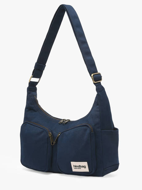 Sac Bandoulière Best Seller Coton Hindbag Bleu best seller EMILE vue secondaire 2