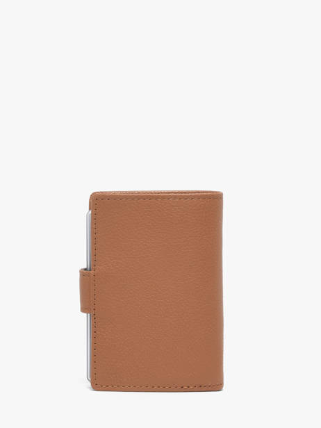 Card Holder Leather Hexagona Brown confort 467254R other view 2