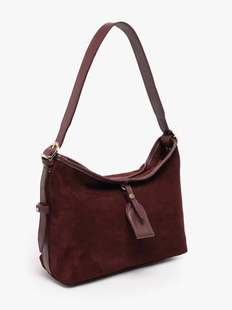 Sac Porté épaule Velvet Caviar Cuir Milano Violet velvet caviar VC250610 vue secondaire 2
