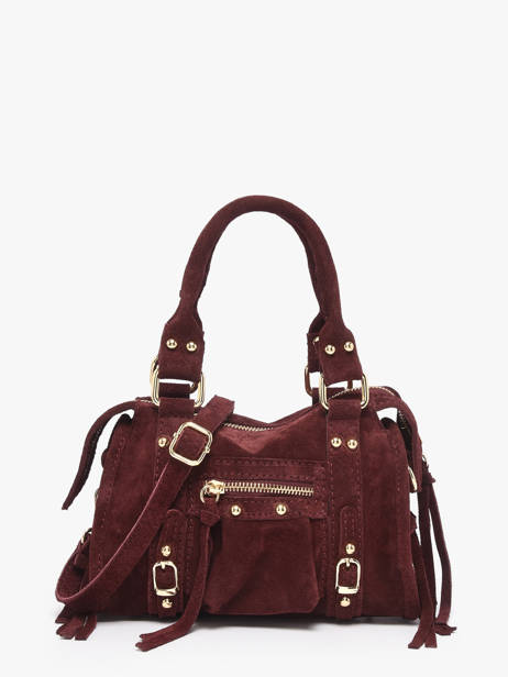 Sac Bandoulière Velvet Cuir Milano Violet velvet VE24092O