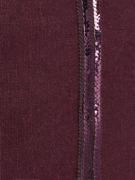 Le Cabas L Lin Paillettes Vanessa bruno Violet cabas lin 31V40409 vue secondaire 3