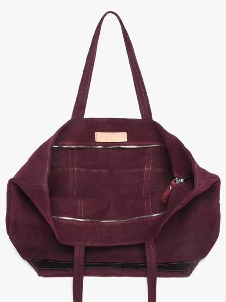 Le Cabas L Lin Paillettes Vanessa bruno Violet cabas lin 31V40409 vue secondaire 4
