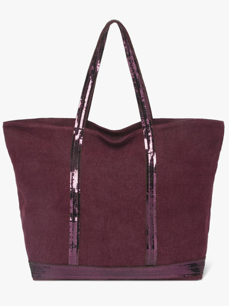 Le Cabas L Lin Paillettes Vanessa bruno Violet cabas lin 31V40409 vue secondaire 5