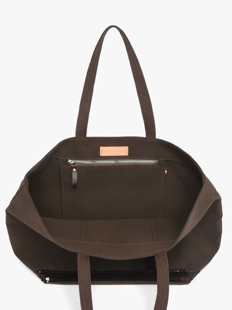 Le Cabas L Paillettes Vanessa bruno Marron cabas 1V40315 vue secondaire 4